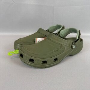 Crocs Classic Yukon Vista II LiteRide Clog Mens 12 Army Green 207689-309 New NWT